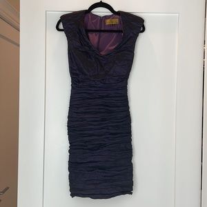 Nicole Miller Classic Dress in Eggplant